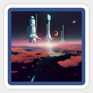 Interplanetary Spaceport Sticker
